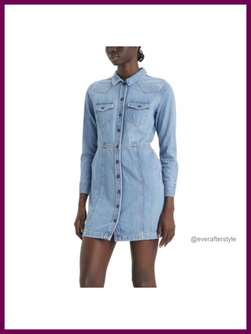 Levi's Flynn Western Core Dress Non-Stretch A-Line Mini Plus Size
